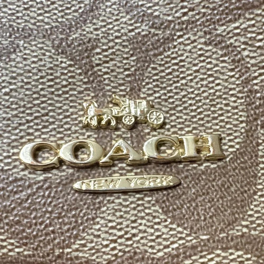 Coach Tan and Brown Signature Backpack - Picture 2 of 6